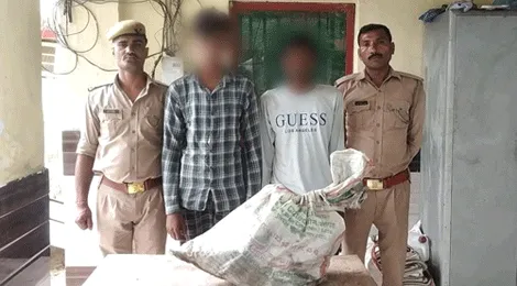 चोरी के तार व स्टार्टर समेत दो आरोपी गिरफ्तार, भेजा जेल