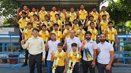 थ्रो बाल के तीनों वर्गों में प्रताप स्कूल ने लहराया परचम