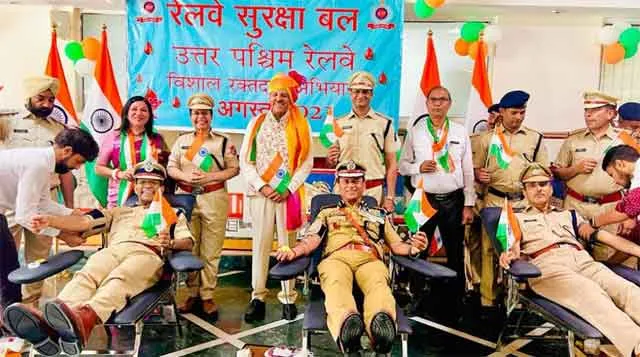 RPF ने किया 584 यूनिट रक्तदान