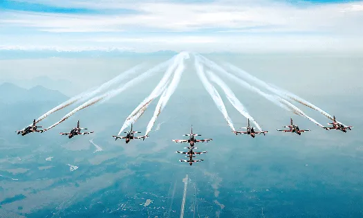Indian Air Force: जयपुर में जलमहल के ऊपर एयर शो की झलकियां