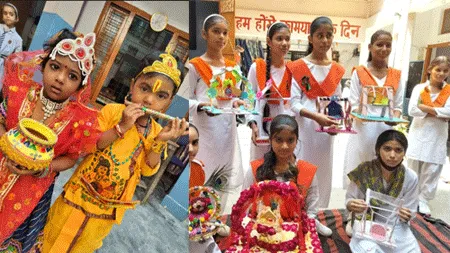जन्माष्टमी महोत्सव में नन्हे मुन्ने बने कान्हा