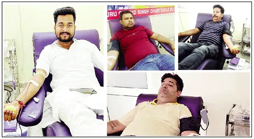 ब्लाक बठिंडा के सेवादारों ने किया 4 यूनिट रक्तदान