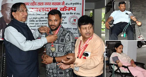 अमर शहीद लाला जगत नारायण की 42वीं पुण्यतिथि पर देहरादून में 25 यूनिट रक्तदान