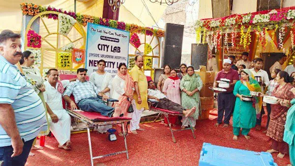 फाजिल्का में श्री गणेश महोत्सव को समर्पित 180 यूनिट रक्तदान