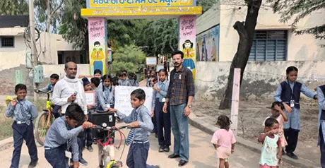 नन्ने-मुन्ने बच्चों ने जागरुकता मार्च निकाल कर नशों के बुरे प्रभावों से किया सुचेत