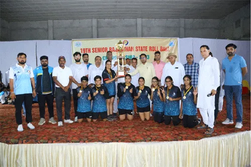 19वीं सीनियर राज्य स्तरीय रोल बॉल चैम्पियनशिप में जयपुर की टीमें विजेता