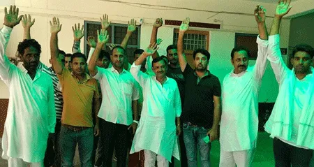 जहानपुरा के ग्रामीणों का तहसील पर दूसरे दिन भी प्रदर्शन