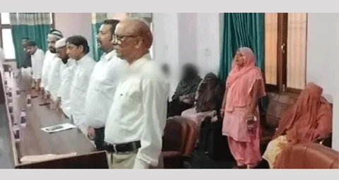 बुर्कानशीं महिला सभासदों के खिलाफ राष्ट्रगान के अपमान का केस दर्ज