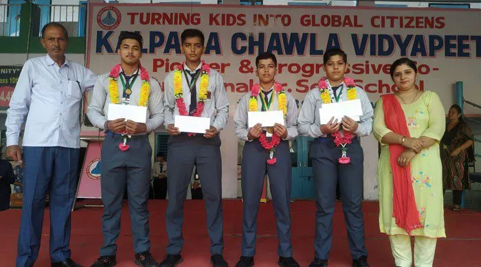 कल्पना चावला के विद्यार्थियों ने राज्य स्तरीय भारोत्तोलन में छाए