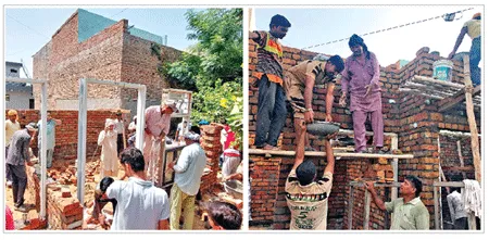 टोहाना की साध-संगत ने 9 घंटे में तैयार किया जरूरतमंद का मकान