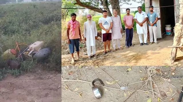 खेत में बने कमरे का ताला तोड़कर हजारों का सामान चोरी