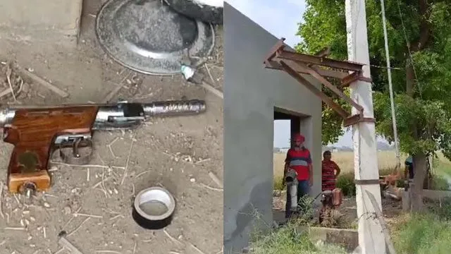 नशेड़ी युवकों ने खेतों से किया हजारों का सामान चोरी, मौके पर छोड़ा देसी पिस्तौल