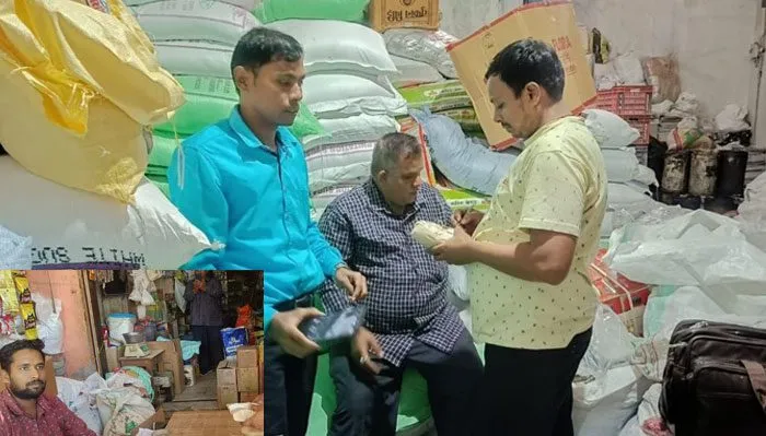 खाद्म सुरक्षा सहायक आयुक्त के नेतृत्व में हुई छापामार कार्रवाई
