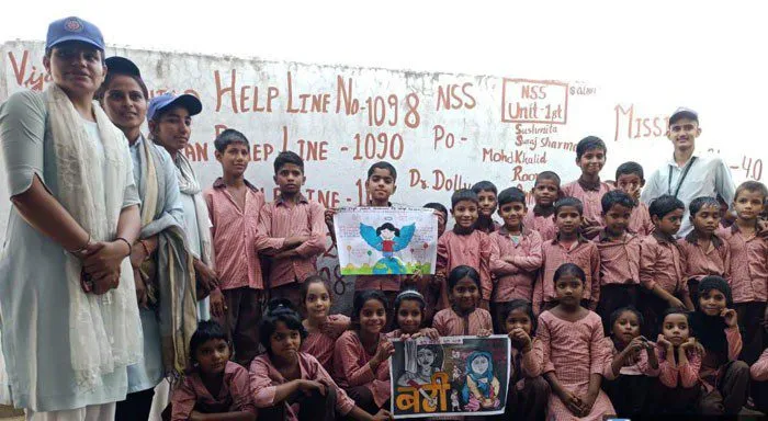 ‘गुड टच-बेड टच’ के बारे में नौनिहालों को किया जागरूक