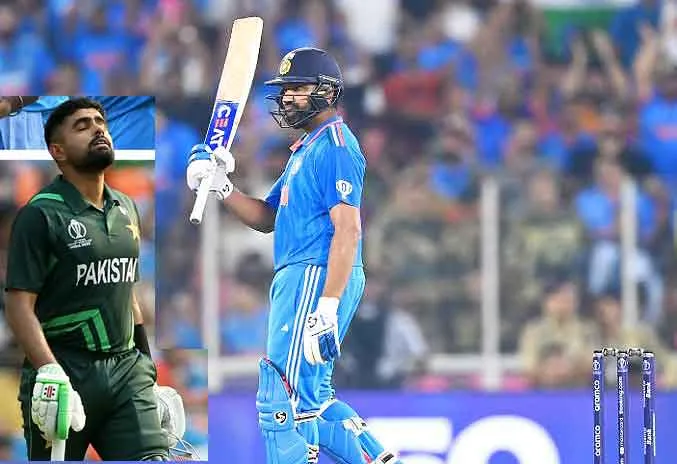 World Cup 2023 IND vs PAK Live Score Updates: भारत की पाक पर विजयी पताका, पाक ने खोया अपना आपा!