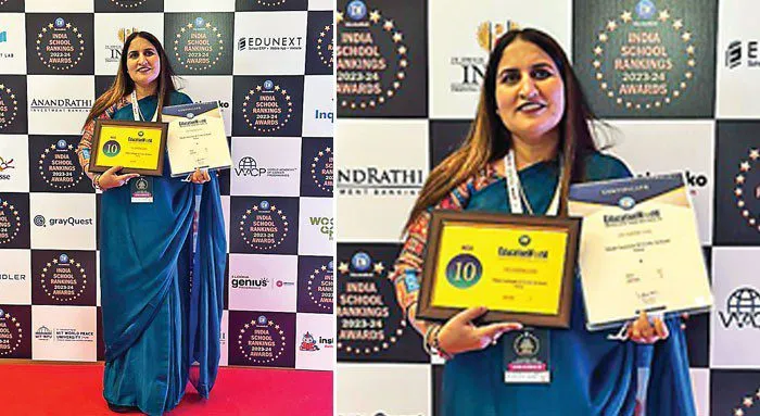 डॉ. शीला पूनिया को मिला इंडिया स्कूल रैंकिंग अवार्ड