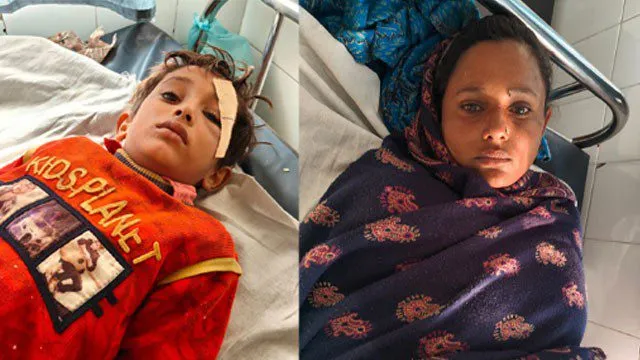गंदा पानी फेंकने के विवाद में मां बेटे से मारपीट