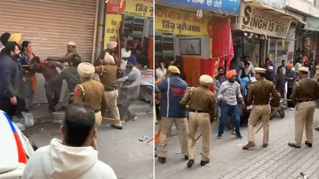 चार्जर को लेकर भिड़े कपड़ा दुकानदार