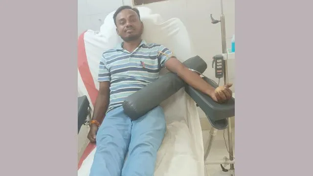 बिहार के डेरा श्रद्धालु ने किया रक्तदान