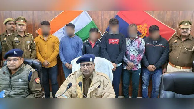 टावरो से चोरी करने वाले गिरोह के 6 शातिर सदस्य गिरफ्तार, कब्जे से चोरी की बैंटरी/मशीन, घटना में प्रयुक्त गाडी, अवैध असलहा, कारतूस आदि बरामद