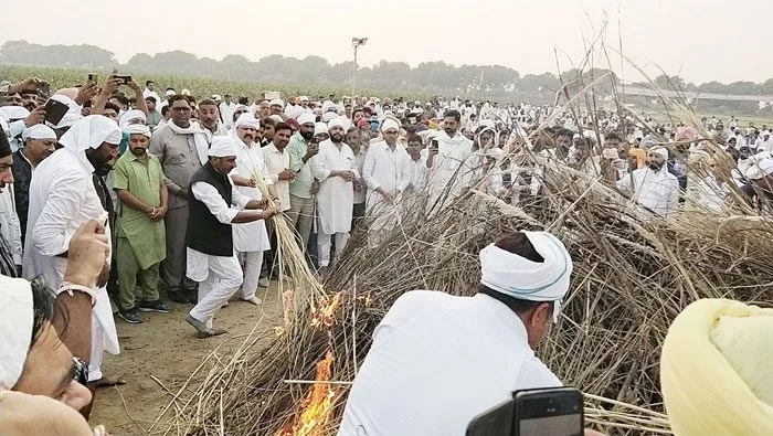 MLA Gurmeet Singh Kunnar funeral: स. गुरमीत सिंह कुन्नर की देह पंचतत्व में विलीन
