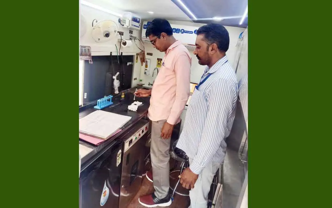 15 से 20 मिनट में हो रही खाद्य सामग्री की शुद्धता की जांच