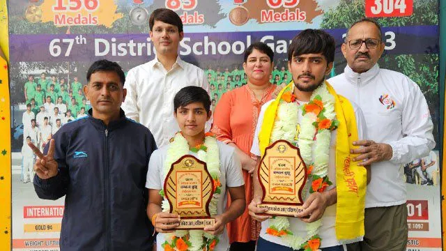 प्रताप स्कूल की अपर्णा व नितेश ने जीता चम्बल वुशु टाइटल कप