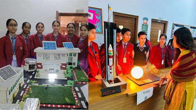 विद्यार्थियों ने विज्ञान प्रदर्शनी में पेश किए आकर्षक मॉडल