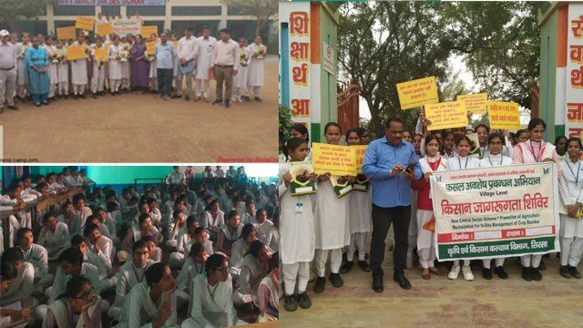 राजकीय कन्या वरिष्ठ माध्यमिक विद्यालय नाथूसरी कलां में फसल अवशेष प्रबंधन पर कार्यशाला का आयोजन