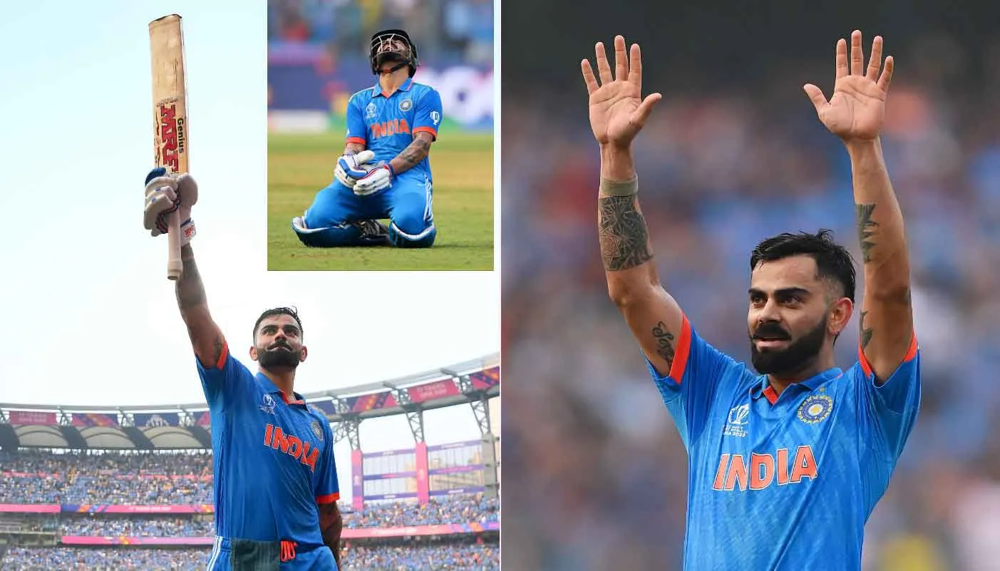 World Cup 2023 Semifinal : ‘शतकवीर कोहली’ तोड़ा सचिन का ‘विराट’ रिकॉर्ड! टीम इंडिया ने दिया विशाल लक्ष्य!