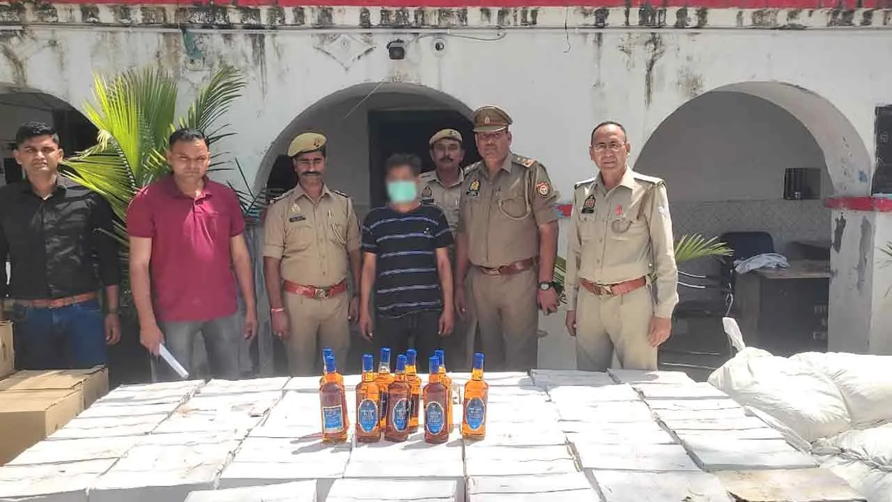 स्याना पुलिस व स्वाट टीम ने पकड़ी 100 पेटी अवैध शराब