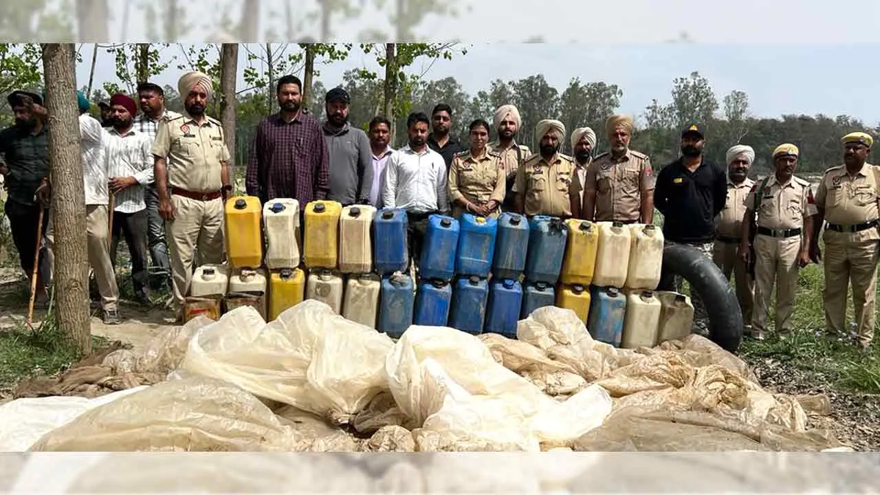 पुलिस की कार्रवाई, सतलुज नदी किनारे की छापेमारी