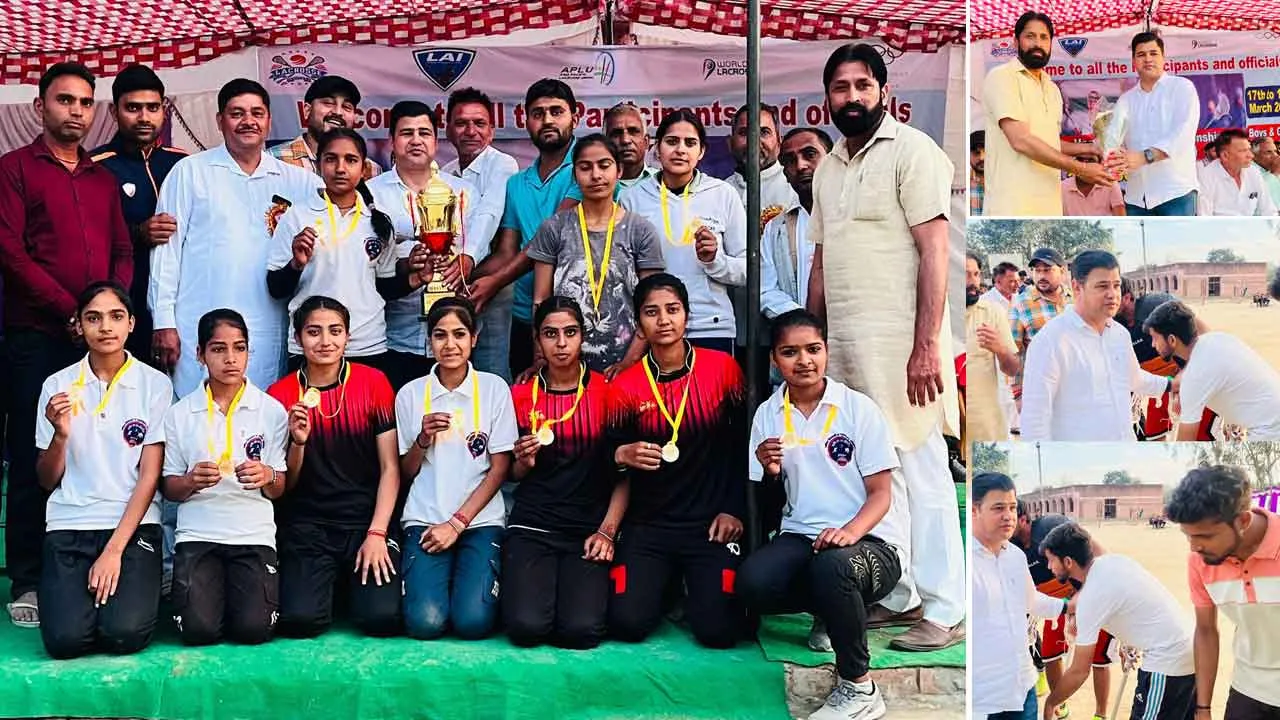 दो दिवसीय लैक्रॉस स्टेट चैंपियनशिप मे पानीपत के खिलाड़ियों का शानदार प्रदर्शन