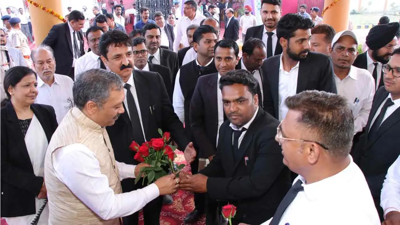रानियां मेंं ग्राम न्यायालय के नए भवन का शुभारंभ