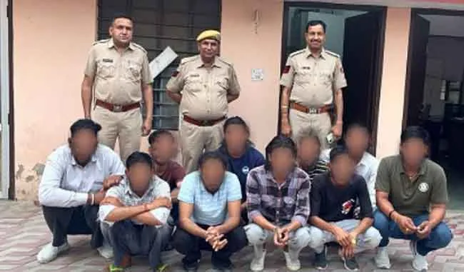 शांतिभंग की आशंका में दस युवक गिरफ्तार