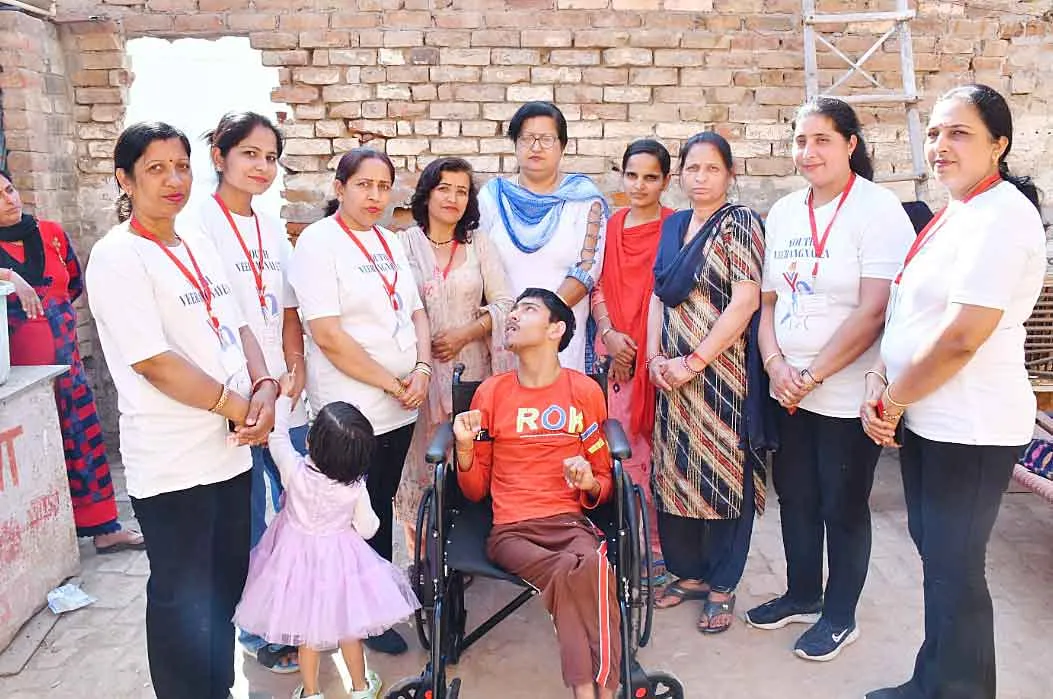 यूथ वीरांगनाओं का दिव्यांग बालक के लिए सराहनीय कार्य!