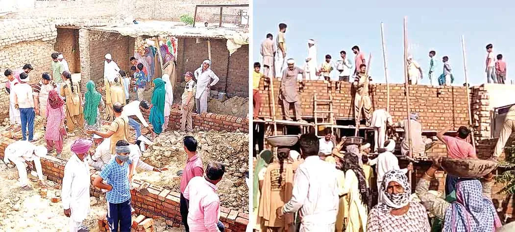 Ashiyana Muhim : डेरा श्रद्धालुओं ने मात्र 10 घंटे में विधवा महिला को बनाकर दिया आशियाना