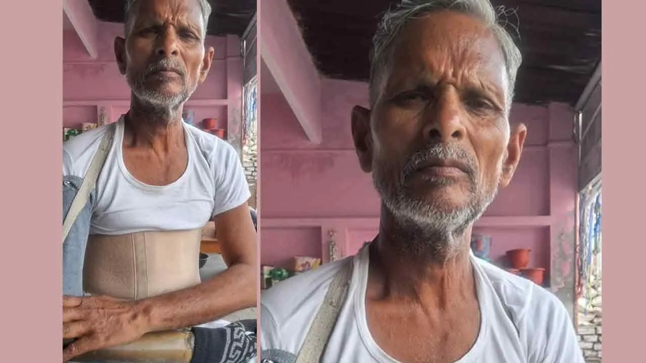 कलयुगी बहू बेटे ने तोड़ी बाप की पसली