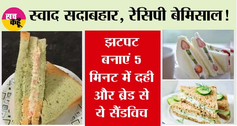 Curd Sandwich Recipe: दही और ब्रेड से बना ये सैंडविच, खाते-खाते खत्म हो जाएगा लेकिन टेस्ट बरकरार रहेगा!