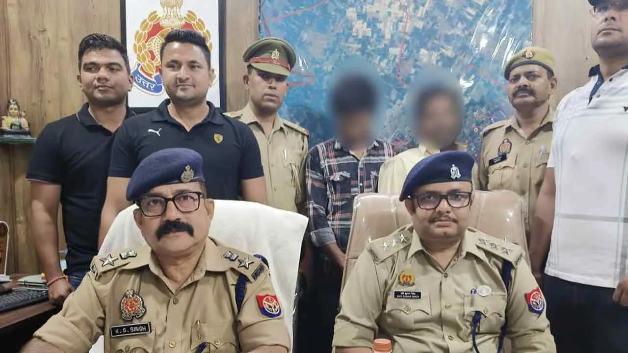 गाजियाबाद के सर्राफ से दो करोड़ की फिरौती मांगने के आरोपी पिता-पुत्र गिरफ्तार