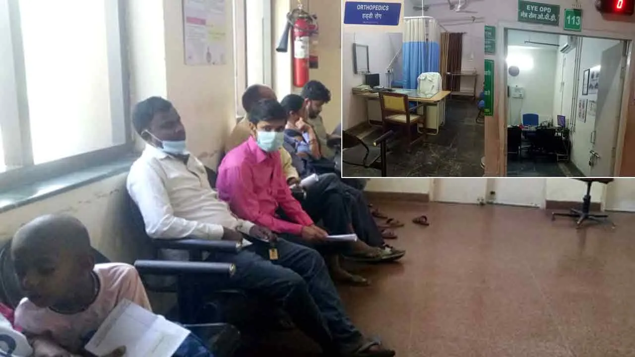 नागरिक अस्पताल में समय बदलने के पहले ही दिन देरी से पहुंचे कई डॉक्टर