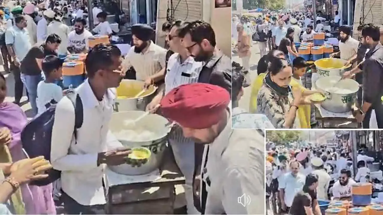 चैत्र चौदस मेले के उपलक्ष में संकल्प फाउंडेशन की ओर से लगाया भंडारा
