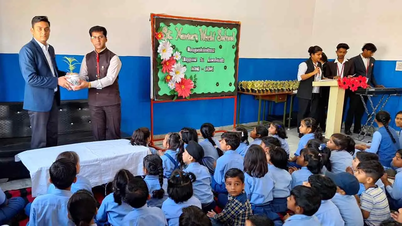 सेंट जेवियर्स वर्ल्ड स्कूल में वार्षिक परीक्षाफल घोषित