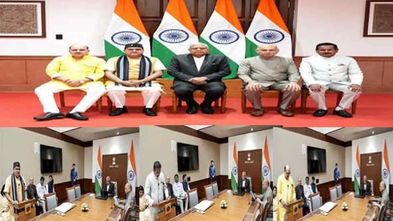 धनखड़ ने दिलायी नवनिर्वाचित सदस्यों को शपथ
