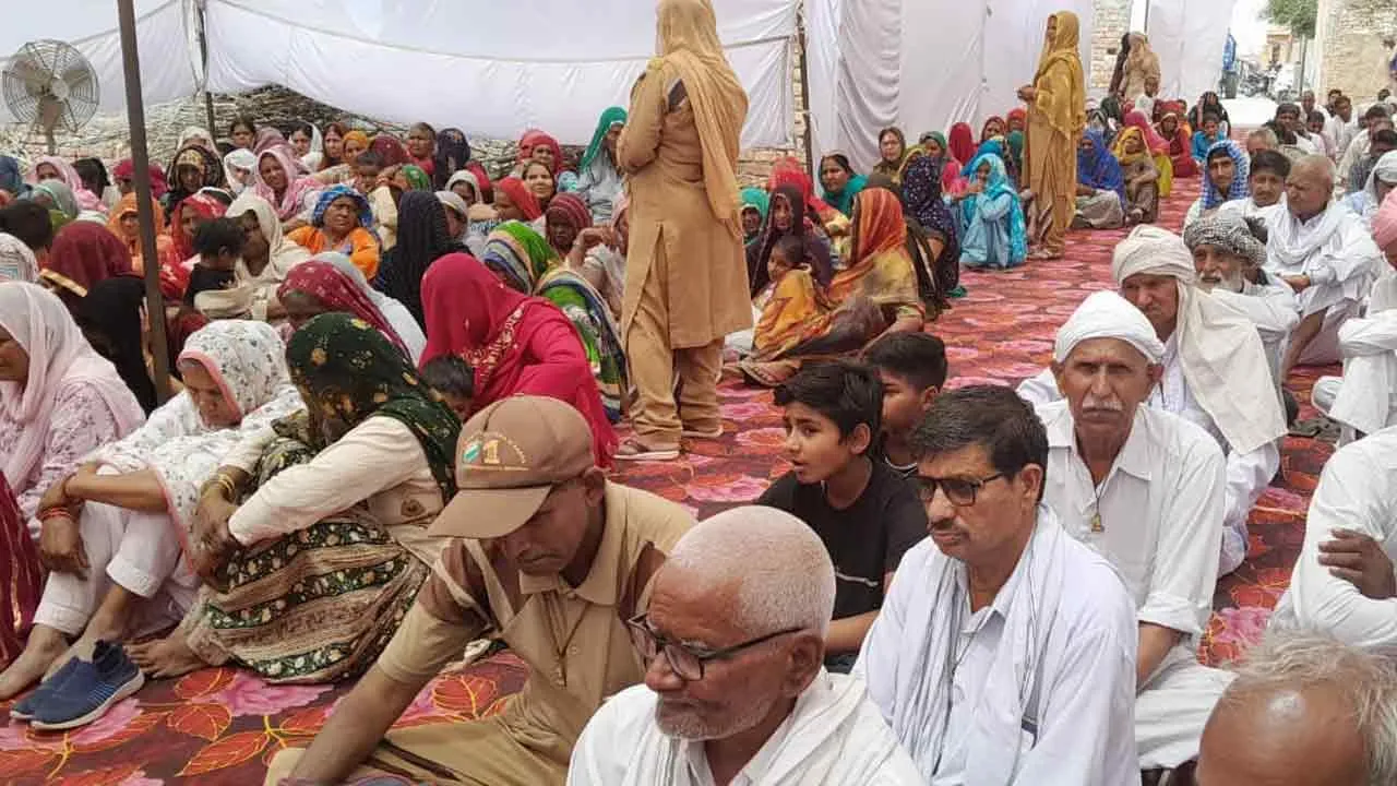 महान शरीरदानी भगतराम इन्सां को नामचर्चा आयोजित कर दी श्रृद्धांजलि