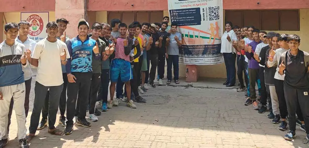 Voting Awareness : वोट के लिए दौड़, वॉकथॉन में सभी नागरिक भाग अवश्य लें: पूनम बिश्नोई