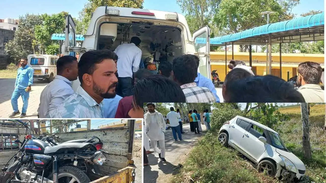 Road Accident: तिहमों के पास आपस में भिड़ी दो बाइक, तीन नाबालिग युवकों की मौत