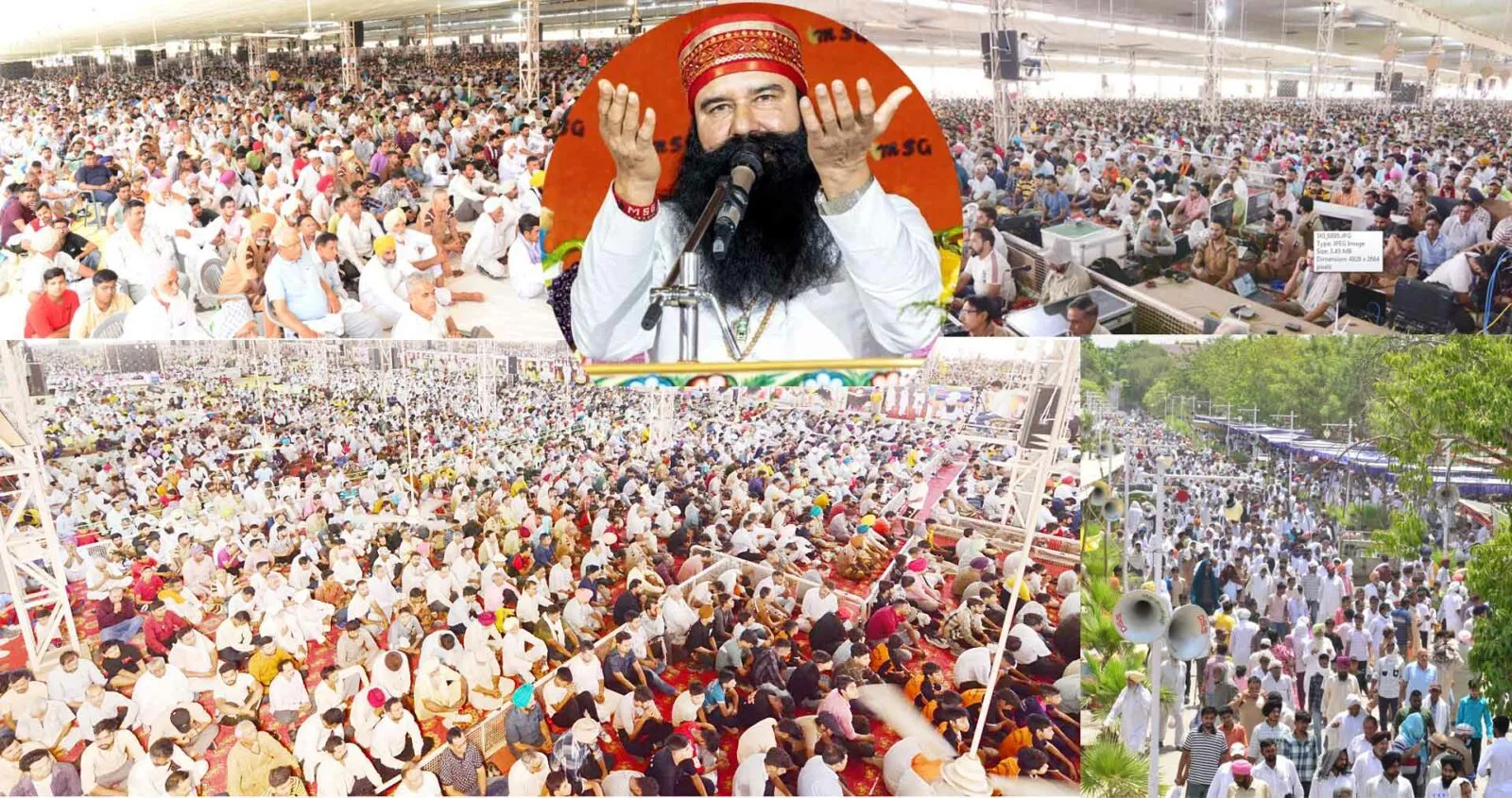 MSG Bhandara : गर्मी प्रचंड, श्रद्धा अखंड! दूर-दूर तक साध-संगत ही साध-संगत
