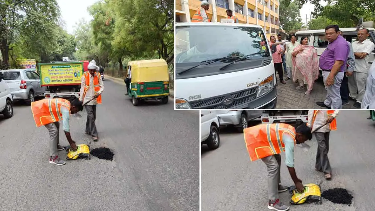 अब गड्ढामुक्त होंगी हॉट सिटी की सड़के, निगम का दस्ता भरेगा सड़कों के गड्ढे: महापौर