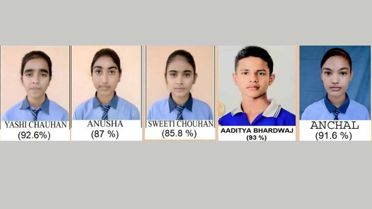 10वीं में आदित्य भारद्वाज व 12वीं में यशी चौहान ने मारी बाजी